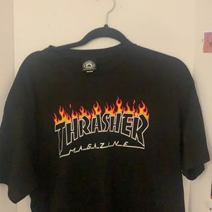 THRASHER flame T-shirt